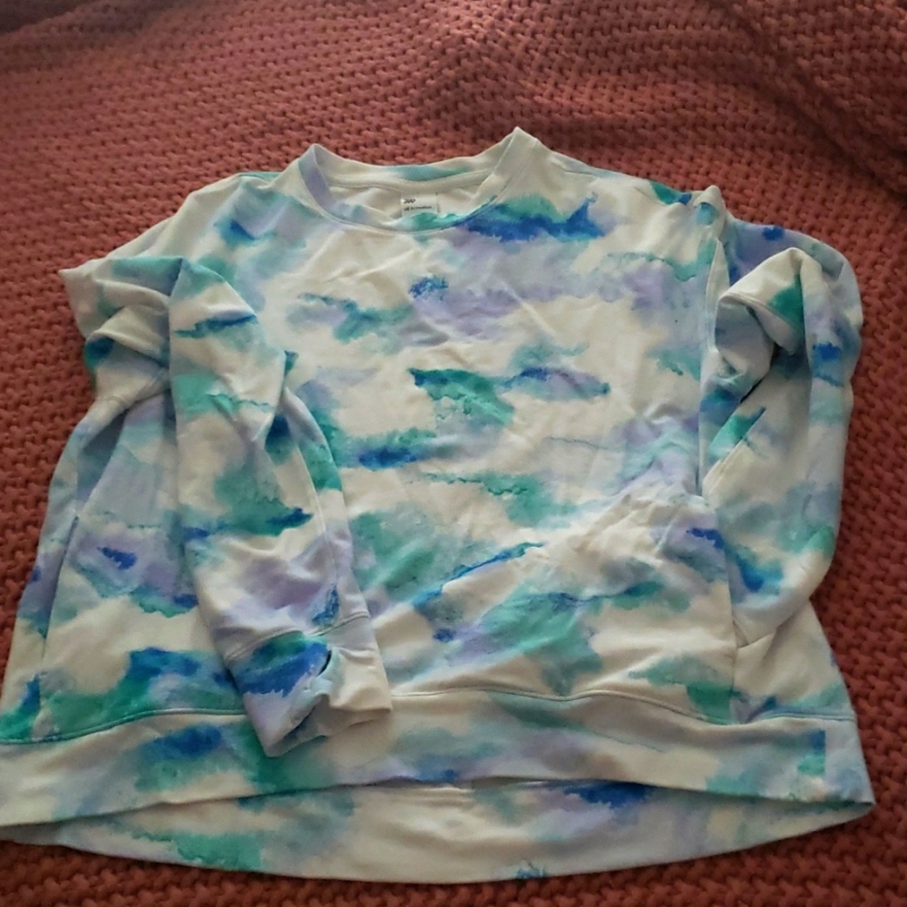 all in motion tie dye sweatshirt